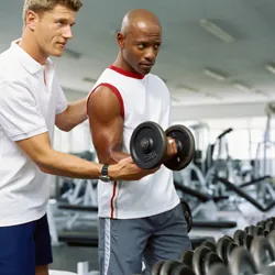 Making change takes time Man working out in gym